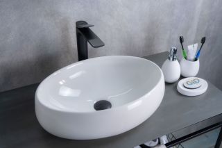 Раковина Gid N9030b 51115 накладная белая 48x34x15